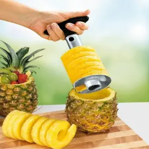 Cortador y Rebanador Espiral de Piña Metálico - Cortador Rebanador Piña Espiral Metalico