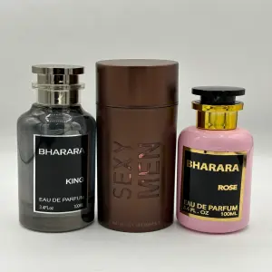Descubre la Trilogía Perfumada: King, Sexy Men y Rose - 3x2 (Bharara King+Sexy Men+Bharara Rose)