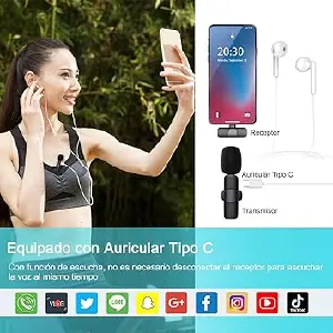 Micrófono de Solapa K9: Captura tu Voz con Claridad Profesional - MICROFONO SOLAPA K9