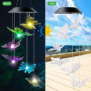 Ilumina tu jardín con el Panel Solar Campanillas de Mariposas - Panel Solar - Campanillas de mariposas