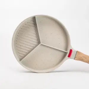 Sartén Multiusos con Divisiones: ¡Cocina Variedad a la Vez! - SARTEN MULTIUSOS CON DIVISIONES