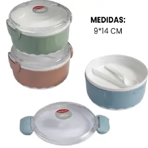 Portacomidas con Cuchara: Tu Compañero Ideal para Comidas Saludables - Portacomida con Cuchara