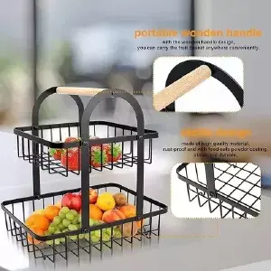 Organizador y Almacenador de Frutas: Frescura y Orden en tu Cocina - Organizador Almacenador Estante Frutas