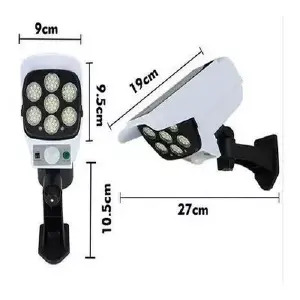 Ilumina Tu Espacio con Inteligencia: Lámpara LED Panel Solar y Sensor de Movimiento - Lámpara Led Panel Solar Y Sensor De Movi