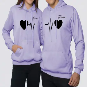 Buzos y Hoodies: Amor Eléctrico para Parejas - Buzos,Hoodies Pareja corazon electrico