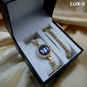 LUX RELOJ LUXUR: Elegancia LED con Estuche Exclusivo - LUX RELOJ LUXUR LED + PULSERA ESTUCHE DM