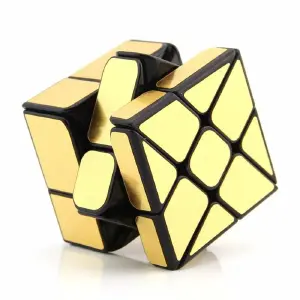 Cubo Rubik Windmill Mirrored Dorado: Desafía tu Mente con Elegancia - Cubo Rubik Windmill Mirrior Dorado