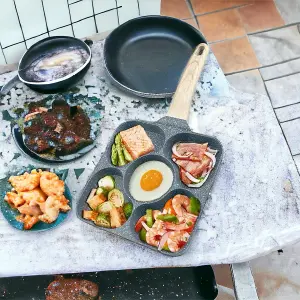 Revoluciona tu Cocina con la Sartén Antiadherente Top Qual de 5 Espacios - Sarten antiadherente 5 espacios Top Qual
