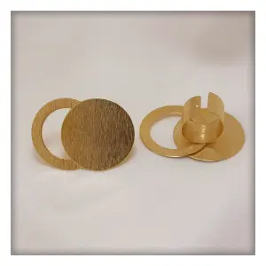 Anillo Disco 32mm con Aureola: Elegancia y Brillo Radiante - Anillo disco 32 mm con aureola