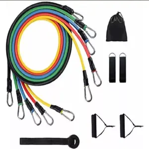 Kit de Bandas Elásticas Tubulares: Tu Gimnasio Portátil - Kit Bandas Elásticas Tubulares