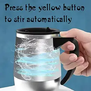 Taza Mezcladora Inteligente de Pilas: Tu Compañero Perfecto para Bebidas Calientes - TAZA MEZCLADORA INTELIGENTE DE PILLAS