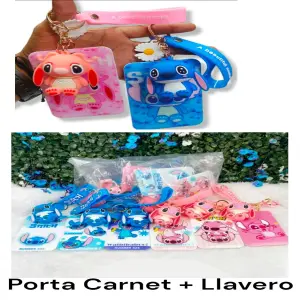 PORTA CARNET CON LLAVERO DE PERSONAJES: Tu Estilo, Tus Llaves - PORTA CARNET MAS LLAVERO PERSONAJES