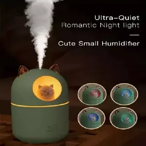 Difusor Gato Aromático con Luces LED: ¡Ambiente Mágico y Bienestar! - Difusor Gato Aromatizante Luces Led Hum