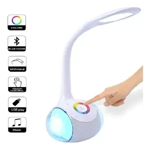 Lampara De Mesa Parlante Bluetooth LED: Ilumina Tu Espacio y Tu Música - Lampara De Mesa Parlante Bluetooth Led