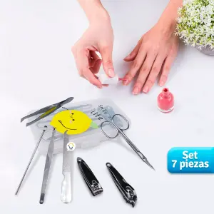Set Profesional de Manicure y Pedicure de 7 Piezas - Set Manicure Pedicura 7 Piezas T190661