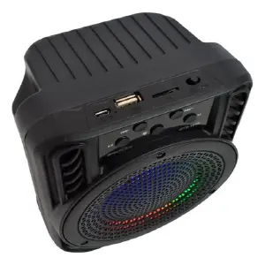 Parlante Bluetooth GTS-1545: ¡Sonido y Luz que te Mueve! - Parlante Bluetooth 3 Luz Led Gts-1545