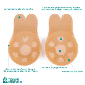 Brasier Sujetador Adhesivo Invisible: ¡Libertad y Confianza para Tu Estilo! - Brasier Sujetador Adhesivo Invisible