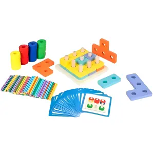 Juego de Torre Cuenta Apilable: Diversión y Aprendizaje - Juego Torre Cuenta Apilable Encastre Col