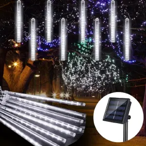 Ilumina Tu Noche con Nuestra Lámpara Solar "Lágrima Meteoro" - Instalación Led Lagrima Meteoro Solar