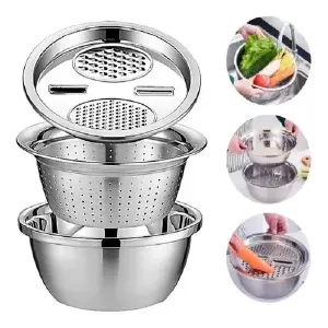Colador Multifuncional de Acero Inoxidable: La Herramienta Esencial para Tu Cocina - Colador  Multifuncional De Acero Inoxid