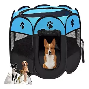 Corral de Malla para Perro y Gato Talla S: ¡El Espacio Perfecto para tu Mascota! - CORRAL DE MALLA PARA PERRO GATO TALLA S