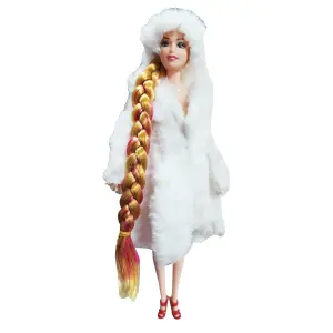Muñeca Princesa Reina: Elegancia y Diversión para tu Pequeña - Muñeca Princesa Reina Vestido Lanoso