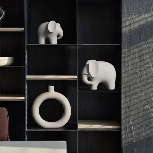 Elegancia Serena: Figuras de Elefante de Cerámica - Figuras de elefante de cerámica