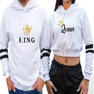 Hoodies Rey y Reina para Parejas: Viste tu Amor - Buzos,Hoodies Parejas King Y Queen
