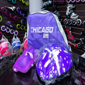 PATINES EN LÍNEA KIT CHICAGO MORADO: ¡Deslízate con Estilo y Comodidad! - PATINES EN LINEA KIT CHICAGO MORADO