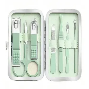 Set Profesional de Manicura en Acero Inoxidable - 7 Piezas - Set Manicura Profesional En Acero 7 PZ
