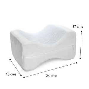 Almohada Ortopédica para Piernas con Gel: Descanso y Alivio Profundo - Almohada Para Piernas Ortopédica Con Gel