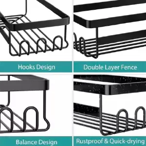 Organizador de Ducha Adhesivo: ¡Transforma tu Espacio de Baño! - Organizador De Ducha Adhesivo Set X3
