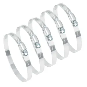 5 Abrazaderas de Acero Inoxidable Fiero: Sujeción Segura y Duradera - 5 Abrazaderas Acero Inoxidable Fiero