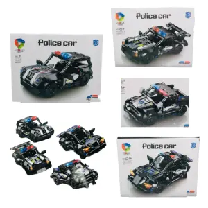 Fichas Lego Armables: ¡Crea tu Propio Carro de Policía! - Fichas Lego Armables Carro Police