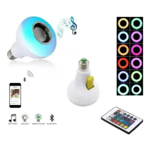 Bombillo Inteligente con Altavoz Bluetooth: Luz y Sonido en Uno - Bombillo Parlante Con Bluetooth De Color