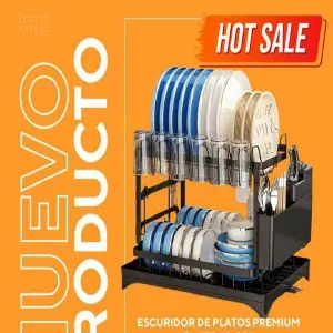 Escurridor de Platos Premium: Elegancia y Funcionalidad en tu Cocina - Escuridor de Platos Premium