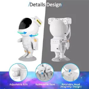 Lámpara Proyector Astronauta: ¡Viaja por la Galaxia desde tu Habitación! - LAMPARA PROYECTOR ASTRONAUTA