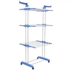 Tendedero de Ropa Plegable de 4 Niveles: ¡Organización y Espacio Extra en tu Hogar! - Tendedero de Ropa Plegable 4 Niveles