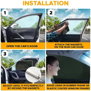 Cubre Sol para Ventana de Coche x4 - Protección Esencial - Cubre sol ventana para carro x4 pd-41