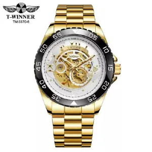 Reloj Automático WINNER TM-337G-8 T: Elegancia que Marca el Tiempo - TM-337G-8 T -RELOJ WINNER AUTOMÁTICO
