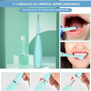 Limpiador de Dientes Eléctrico 3 en 1: La Revolución para tu Sonrisa - Limpiador de dientes eléctrico 3 en 1
