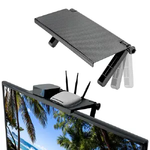 Soporte Ajustable Top Shelf para TV y Módem - Soporte Ajustable TV-Modem Top Shelf