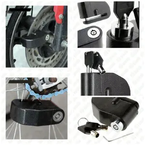 Candado Freno De Disco Con Alarma Para Moto - Candado Freno De Disco Con Alarma Para M