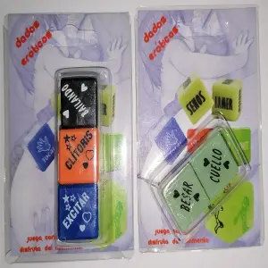 Dados Eróticos 2 NEON + 3 Colores: ¡Enciende la Pasión! - DADOS EROTICOS 2 NEON + 3 COLORES