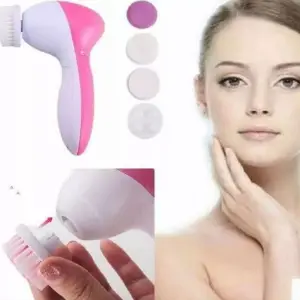 Cepillo Facial Limpieza 5 en 1 Exfoliante: Tu piel radiante en solo minutos - Cepillo Facial Limpieza 5 en1 Exfoliante