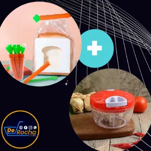 Kit Sellador de Bolsas y Picadora Manual: La Solución Completa para tu Cocina - Kit sellador bolsa+picadora manual