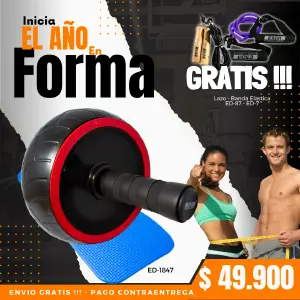RUEDA ABDOMINAL TIPO LLANTA ED-1847: ¡Desafía tus Límites! - RUEDA ABDOMINAL TIPO LLANTA ED-1847