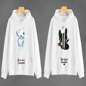Buzos para Parejas: Celebra el Amor con Estilo Chimuelo - Buzos,Hoodies Pareja enamorados chimuelo