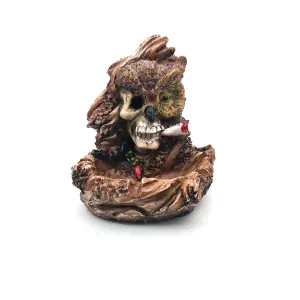 Cenicero Calavera Rasta Búho: Estilo y Funcionalidad Únicos - Cenicero Calavera Rasta Búho Decoración