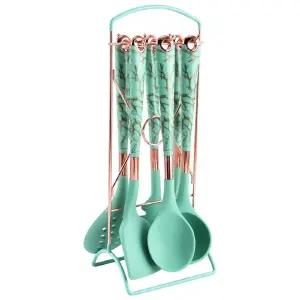 Conjunto de 7 Utensilios de Cocina en Silicona Verde: Elegancia y Funcionalidad para tu Cocina - Set 7 Utensilios Cocina Silicona Verde